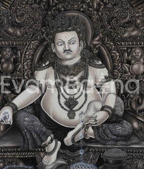Majestic Lord Kubera Canvas Print | Guardian of Wealth