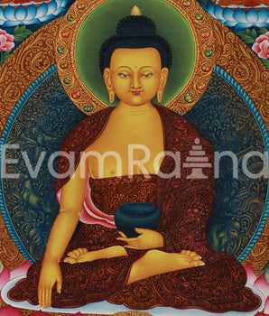 Gotama Buddha Thangka Print | Assembly of Enlightened Deities