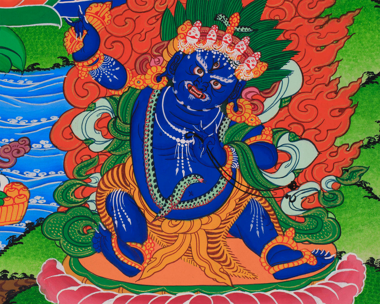 Tibetan Mother Green Tara Thangka | Bodhisattvas Deities