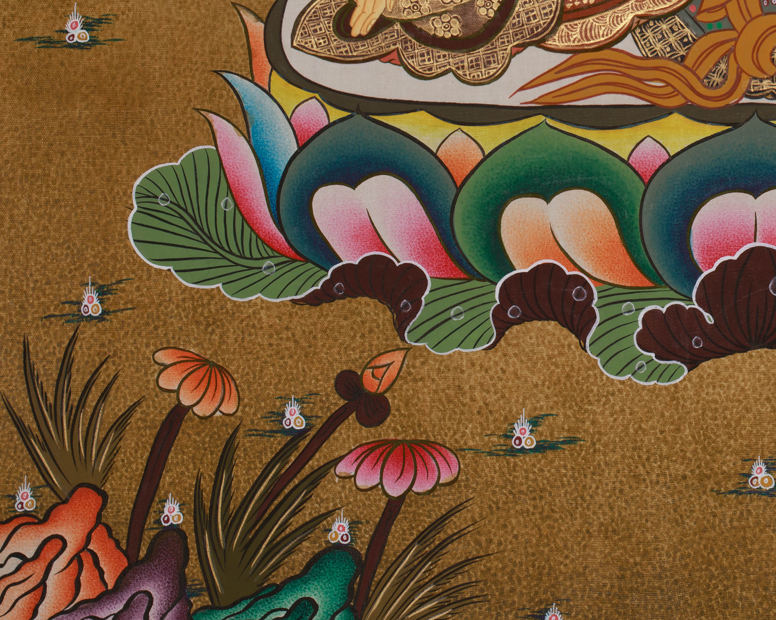 Buddhist Goddess Tara White Thangka | Divine Feminine