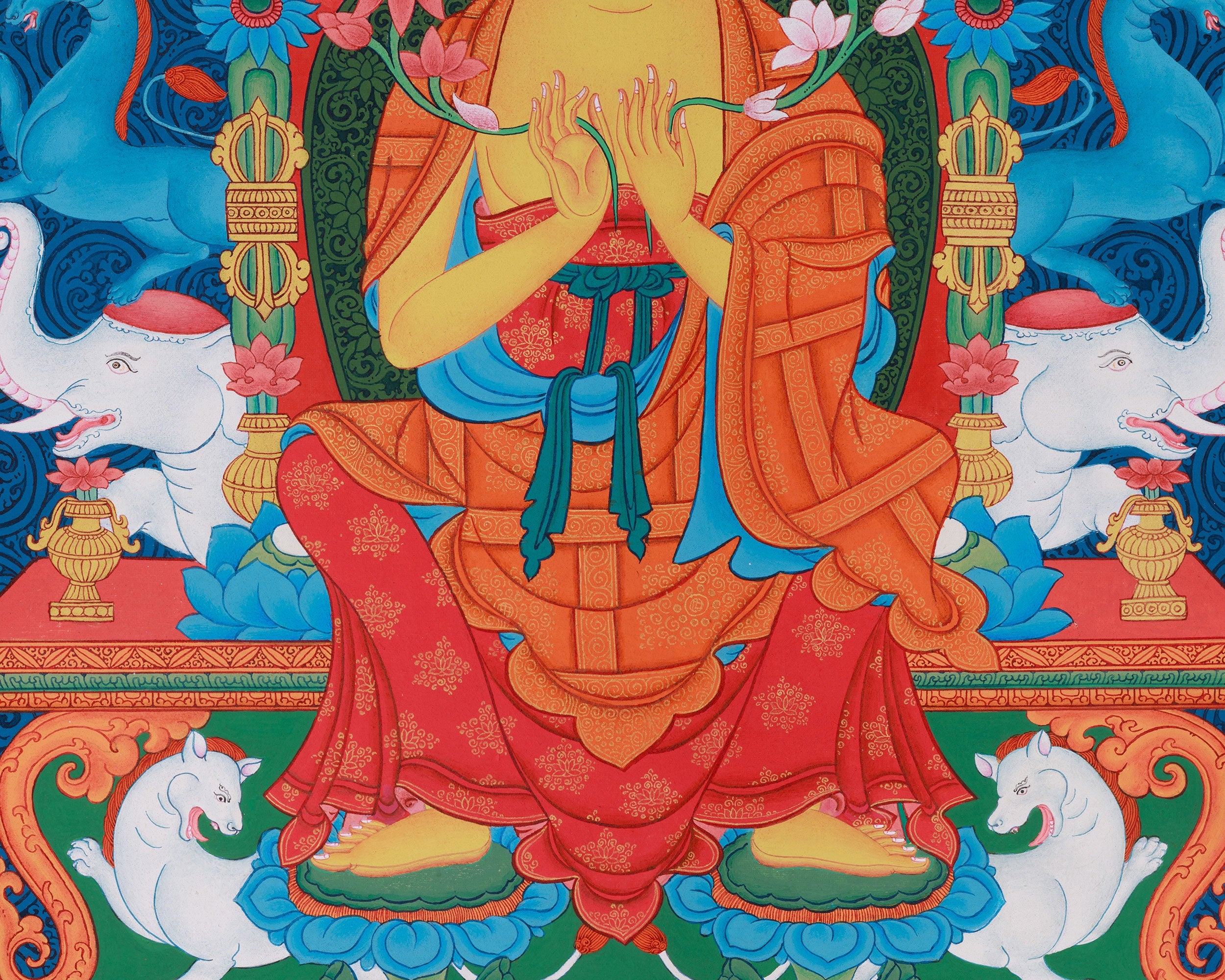 Buddha of Future, Maitreya Thangka | The Coming Buddha of Compassion