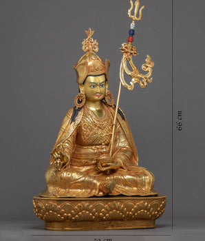 Buddha Padmasambhava Sculpture | Tibetan Buddha Sculpture For Mindfulness
