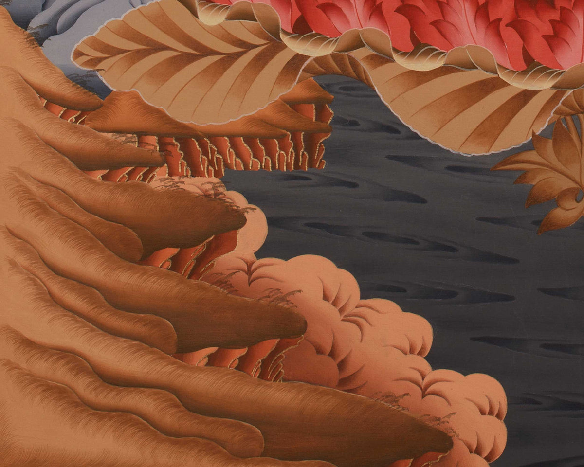 Himalayan Master Guru Rinpoche Thangka | Padmasambhava Artwork