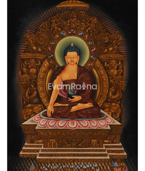 Siddhartha Gautama on Majestic Throne