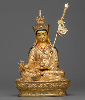 guru-rinpoche-gold gilt statue