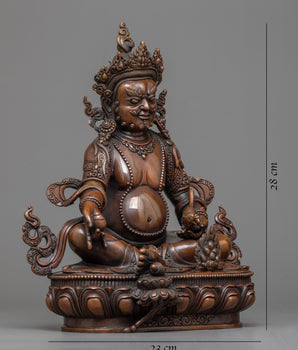 dzambhala-chocolate oxidized statue