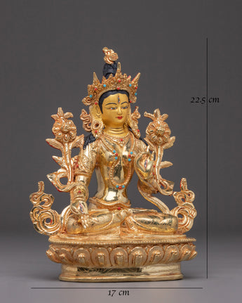 Handmade Tibetan White Tara Artwork