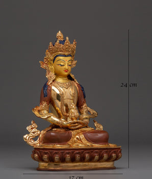 Healing Deity Amitayus Figurine | Traditional Himalayan Art