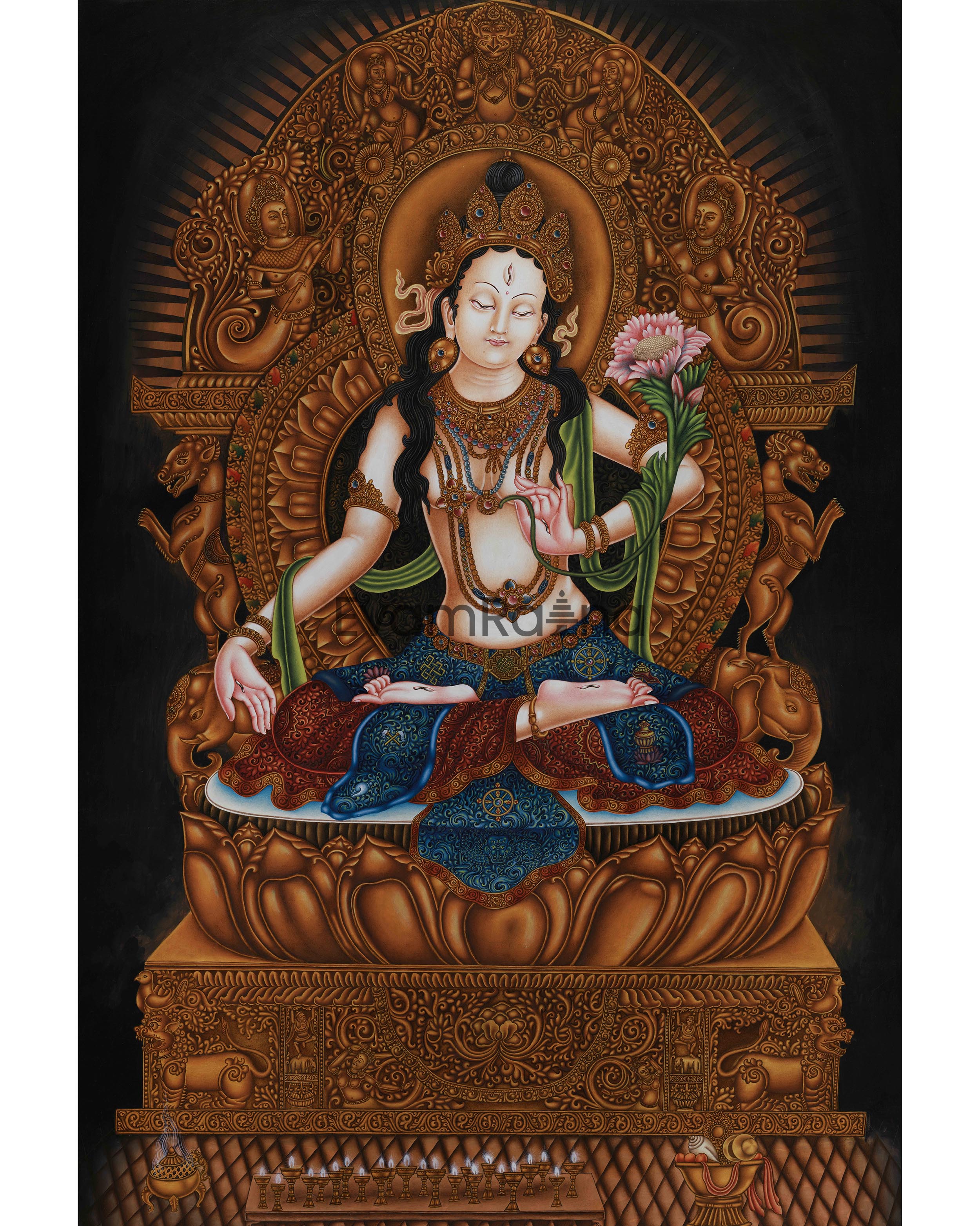 White Tara on Majestic Throne