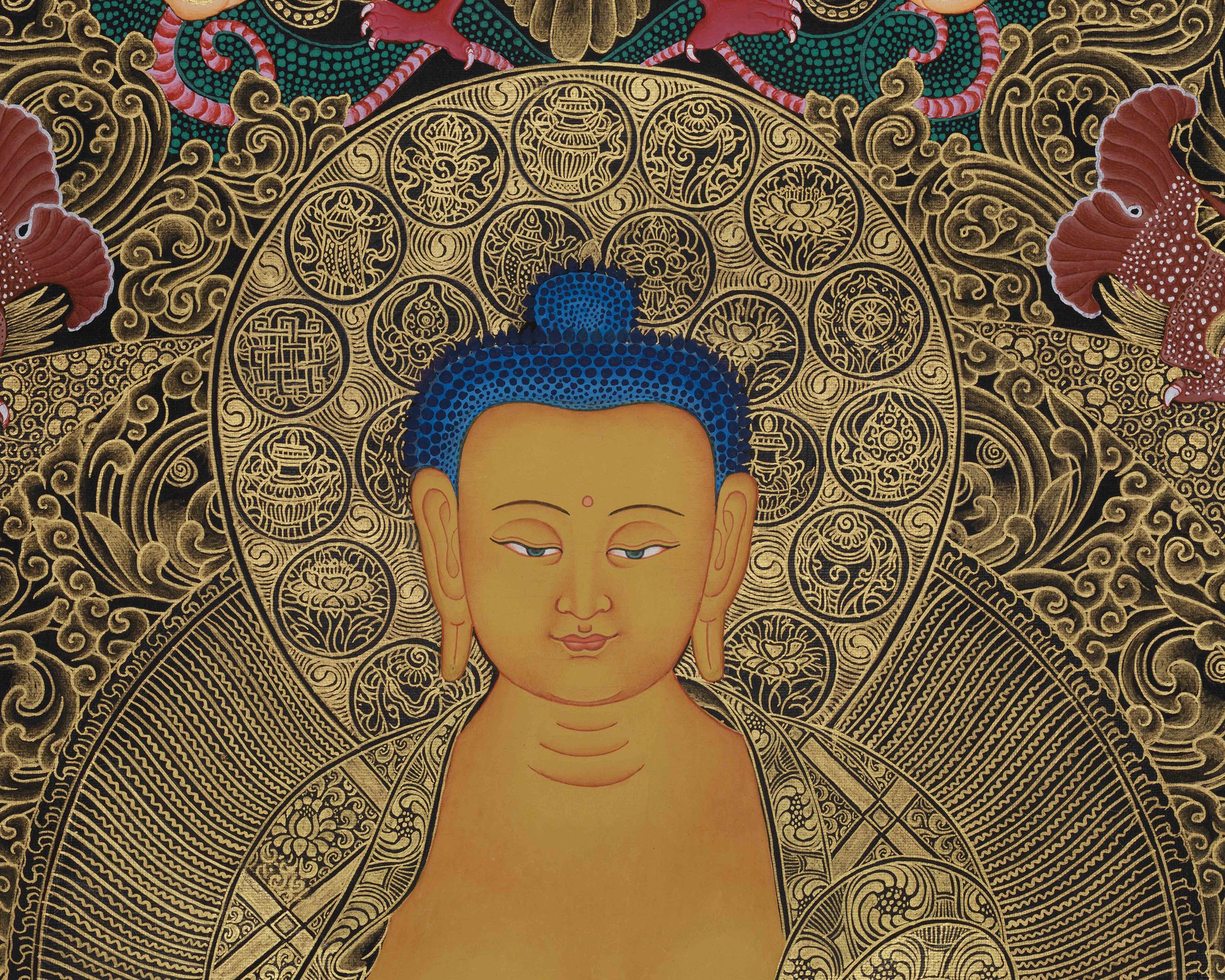 The Enlightened Teacher Buddha Shakyamuni | Giclee Canvas Print