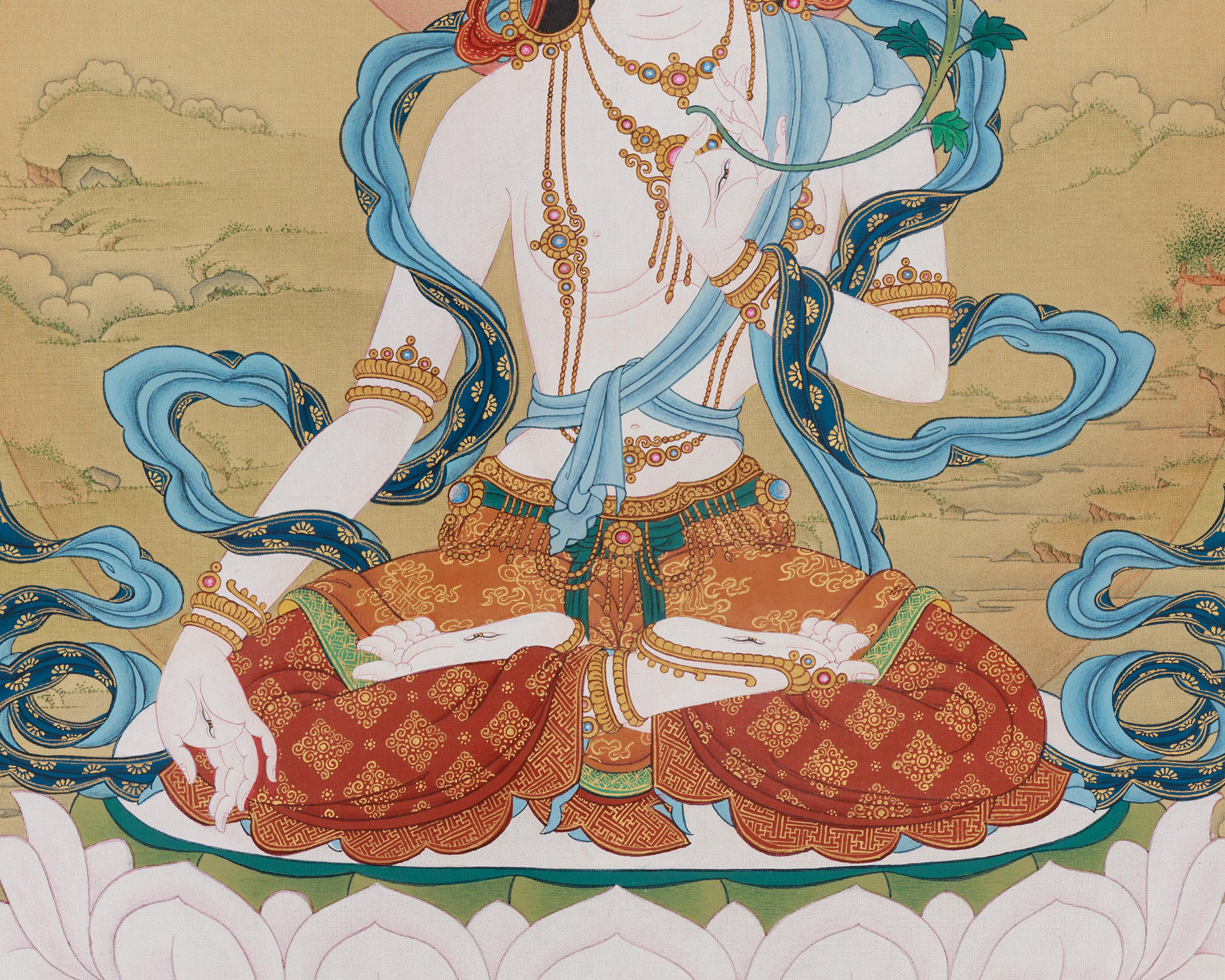 Long Life Deity White Tara Goddess Art | The Embodiment of Compassion