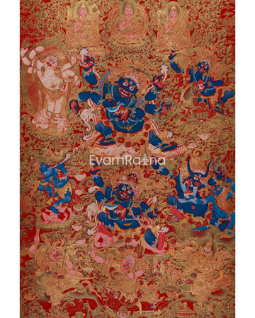 Fierce Six Armed Mahakala Print