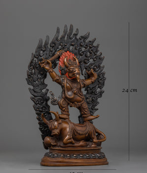 Two-Arms Yamantaka Handmade Statue | Embodiment of Wrathful Compassion