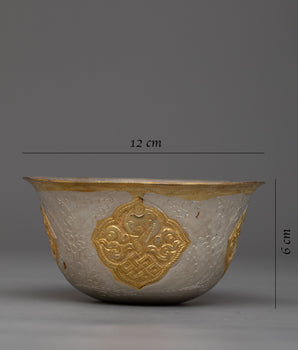 Tibetan Copper Offering Bowls | Enhancing Your Altar with a Touch of Silver Grace