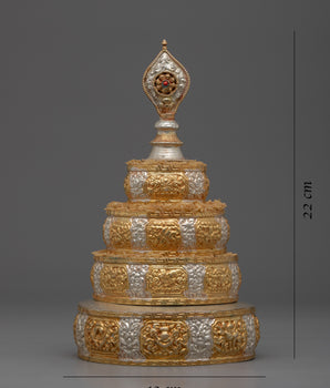 Mandala Silver Set | Enhance Your Spiritual Practice with Mandala Set