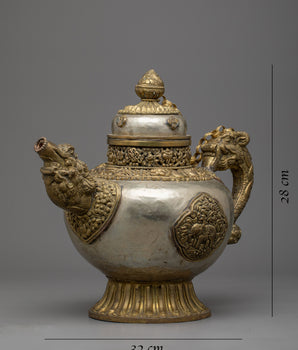 White Metal Tea Pot | Elevate Your Tea Time Experience