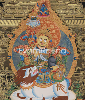 Guardian King Namtoshe Canvas Print | Protector of the North and Spiritual Wealth