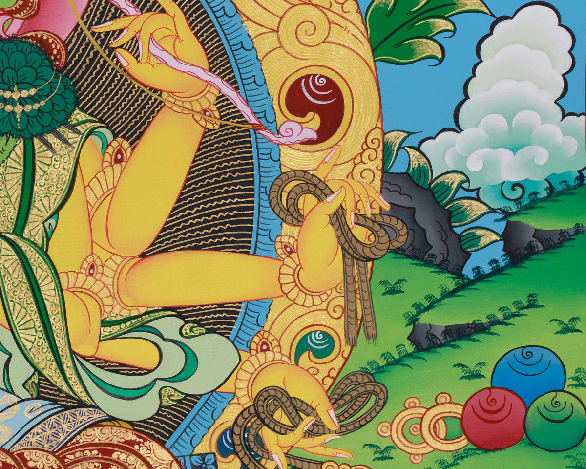 Traditional Thangka of Marichi | Embodiment of Wisdom