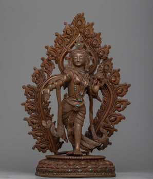 sculpture-of-tibetan-goddess-green-tara