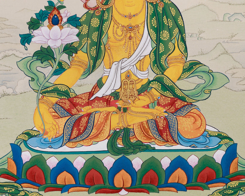 Kshitigarbha: Bodhisattva Thangka