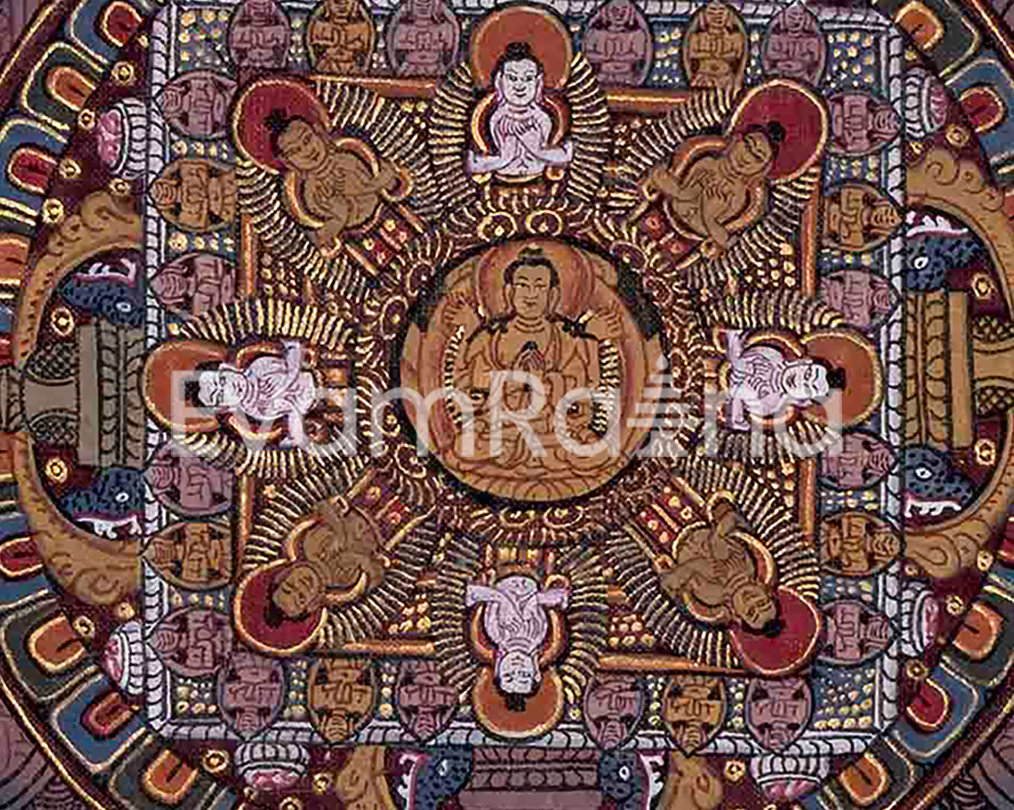 Vintage Buddha Mandala Thangka | Spiritual Gifts