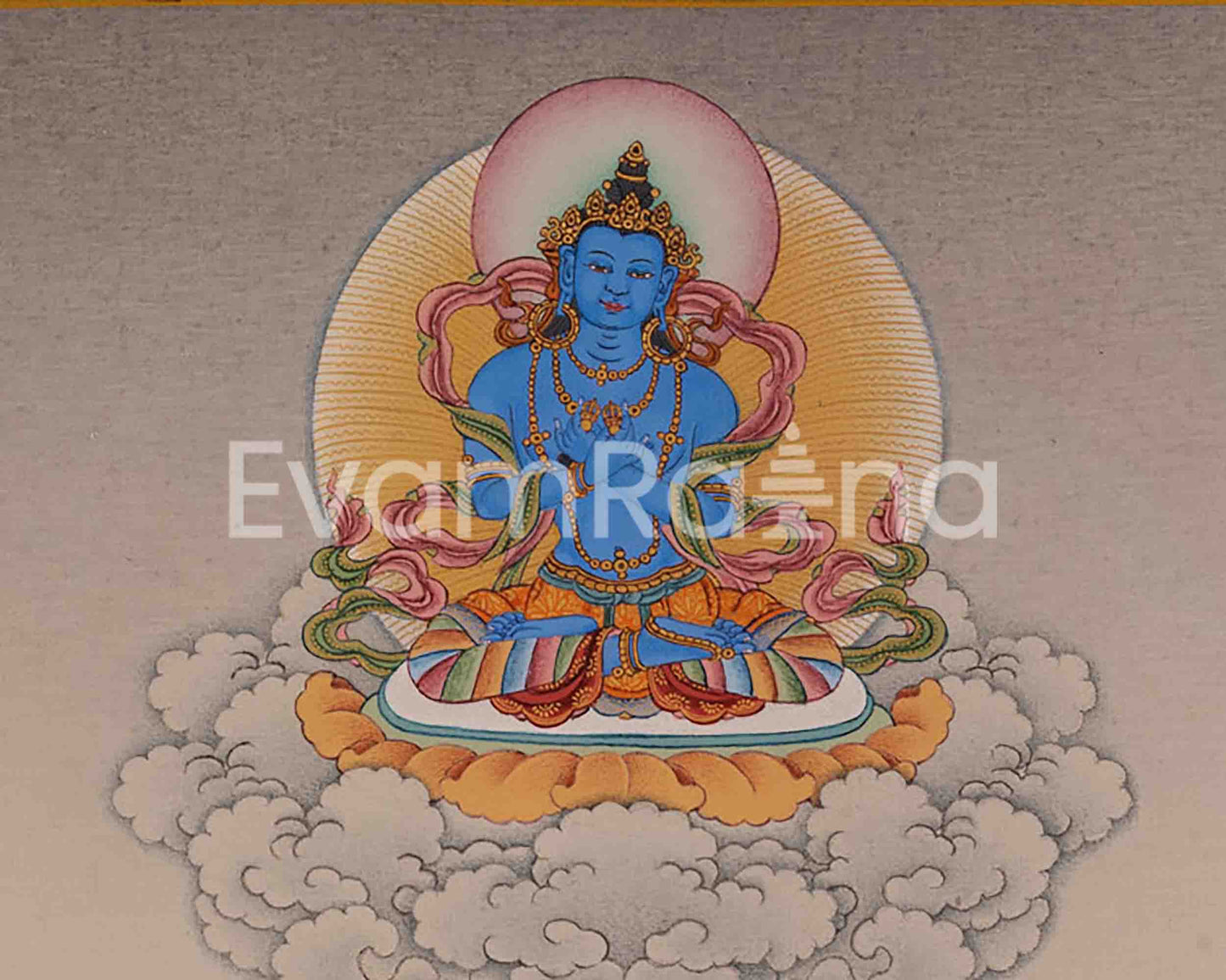 Guru Marpa, Milarepa, and Je Tsongkhapa Thangka | Tibetan Buddhist Masters Artwork