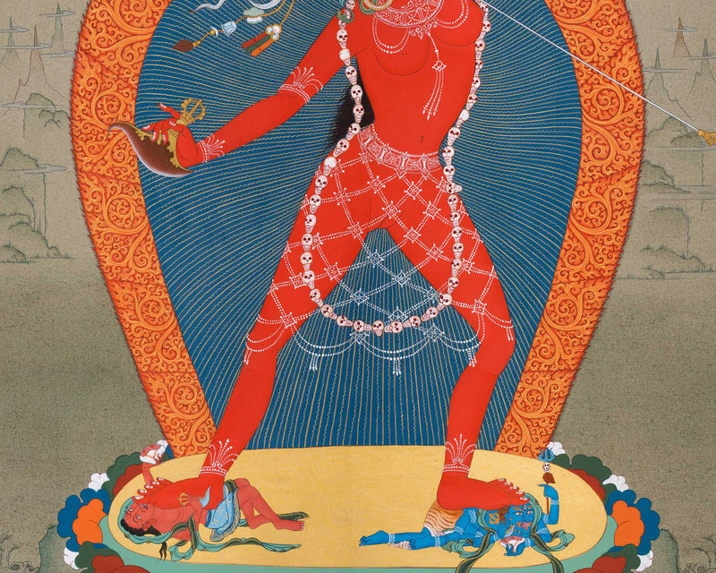 Vajrayogini Thangka: Transdence Dakini Art