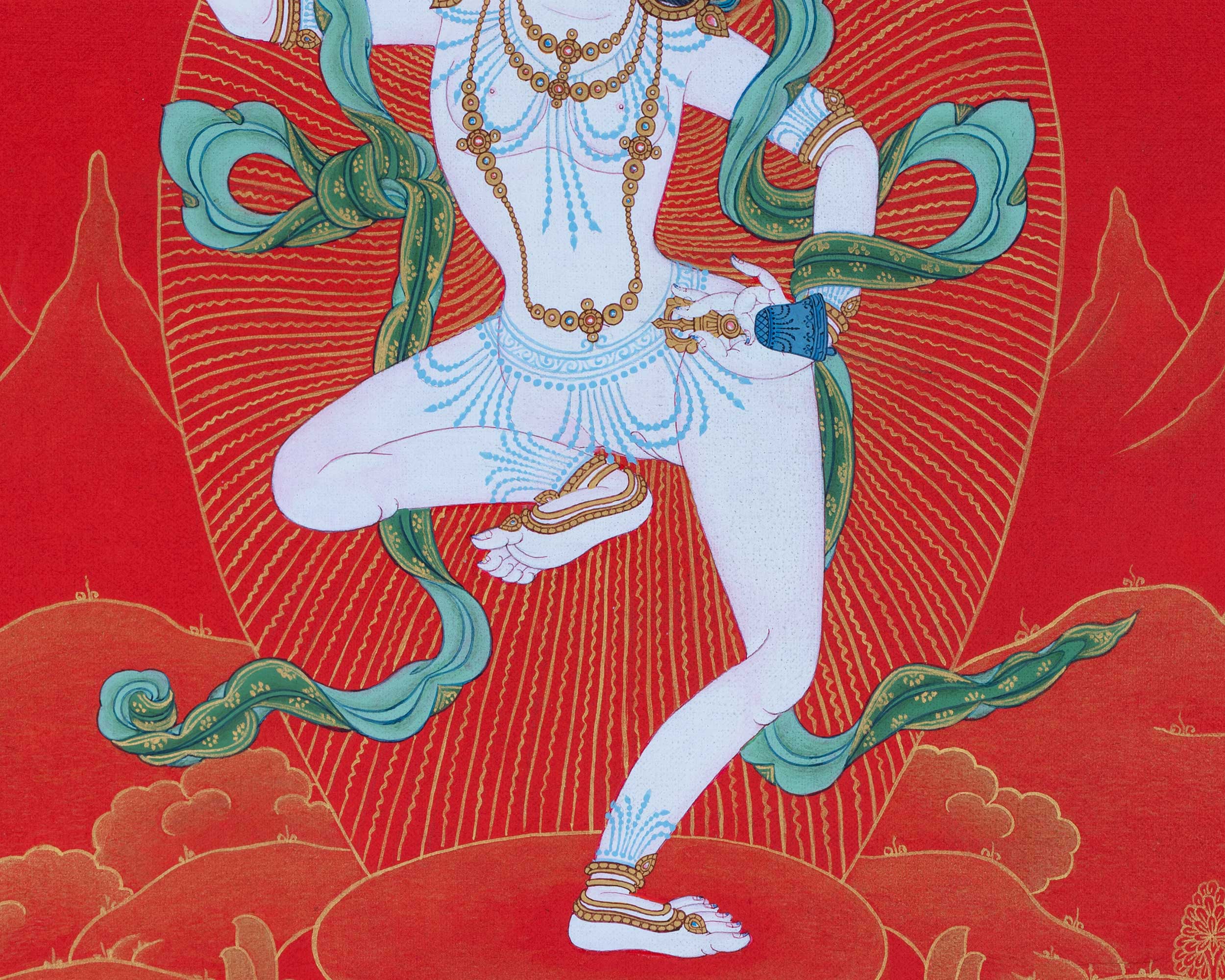 Radiant Mother Machig Labdron Thangka