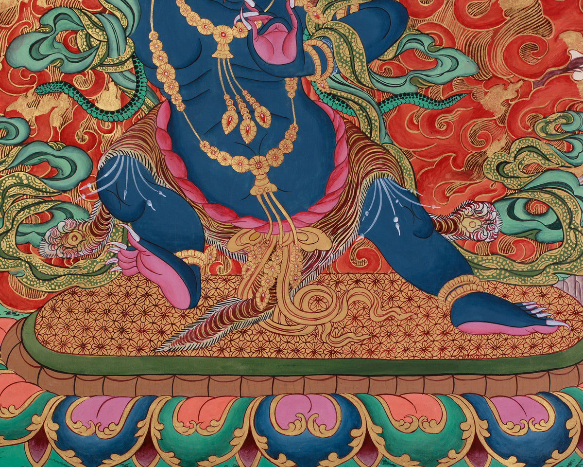 Tibetan Wrathful Deity Vajrapani | Guardian of Power and Strength