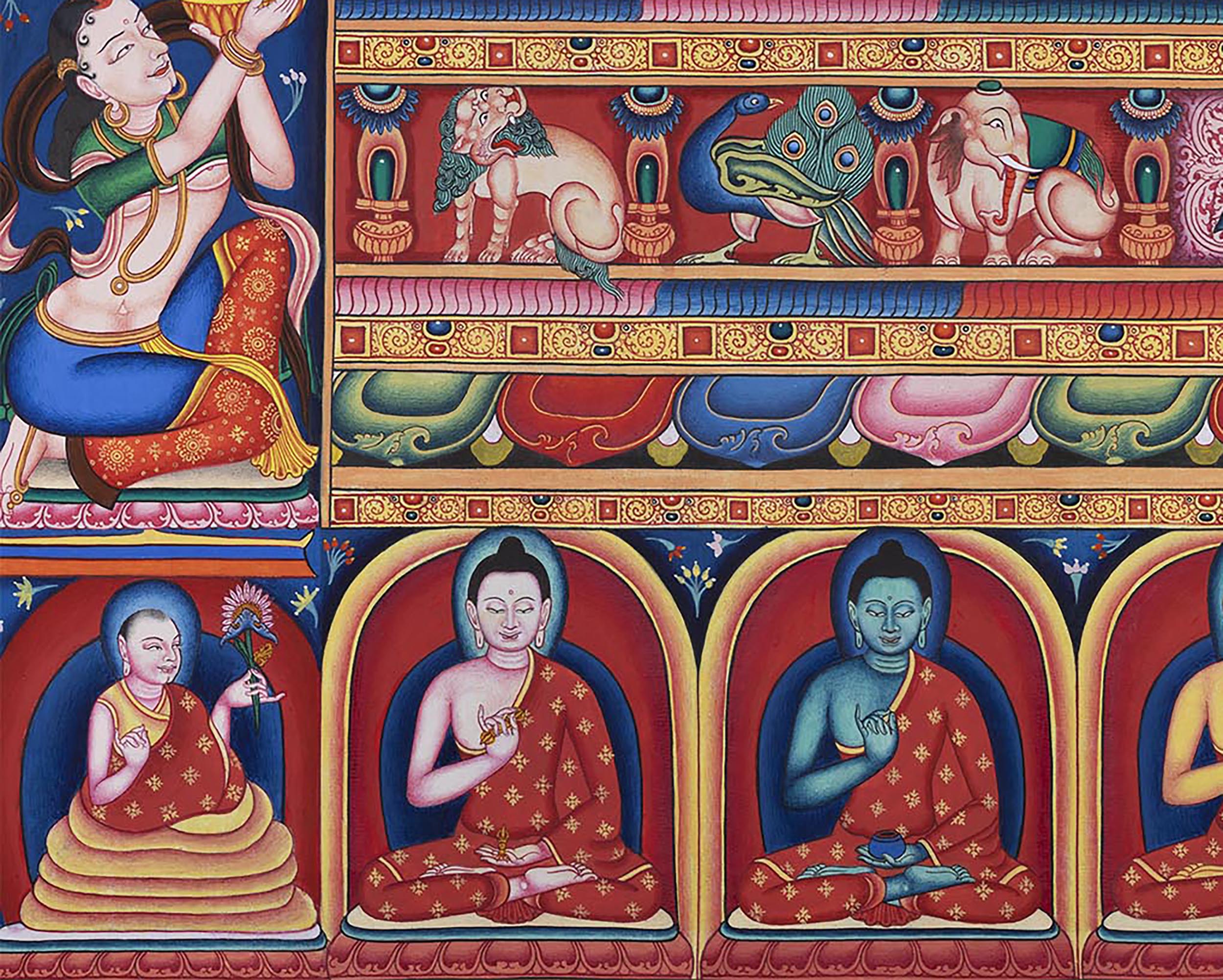 High-Quality Print Of Buddha Vairocana | Transcendent Buddha Of Vajrayana Buddhism