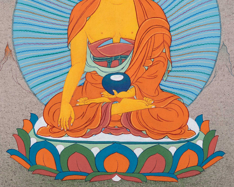 Buddha Shakyamuni for Meditation Thangka