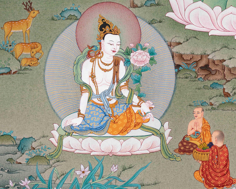1000 Armed Chenresig Thangka | Avalokiteshvara Deity Artwork | Bodhisattva Art