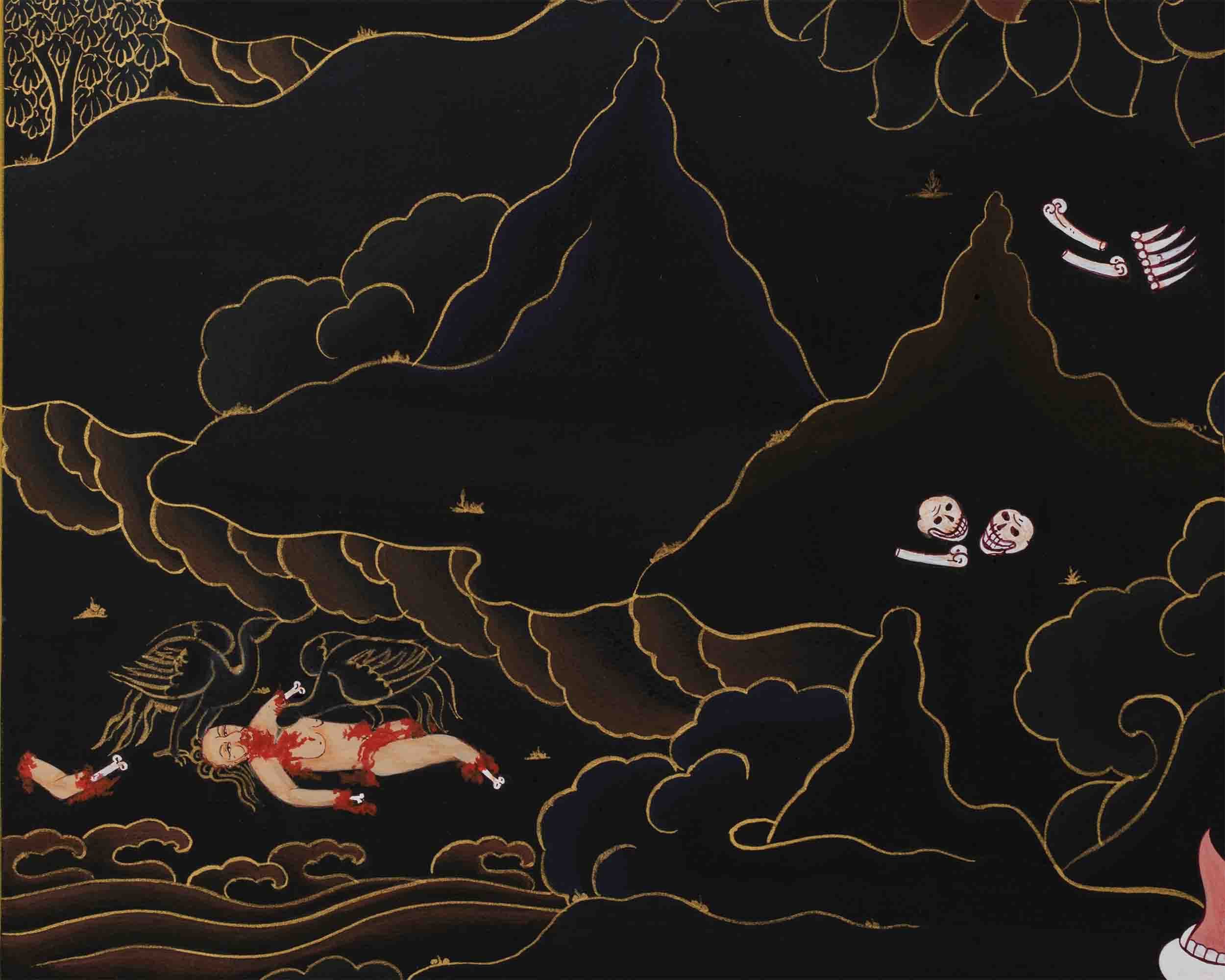 Mahakala Thangka Art | Guardian Deity in Tibetan Buddhism | Wrathful Protector