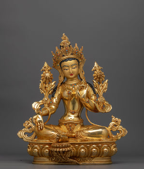 graceful-green-tara-gold-gilded