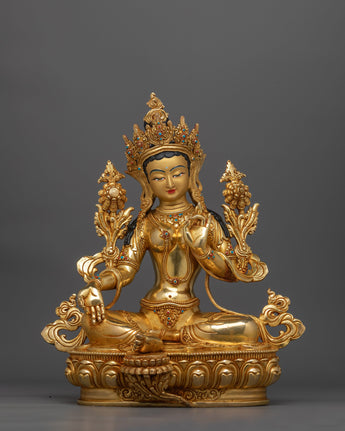 graceful-green-tara-gold-gilded