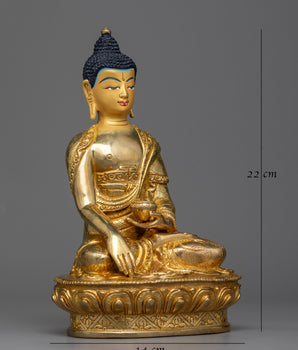 historical buddha gilt statue