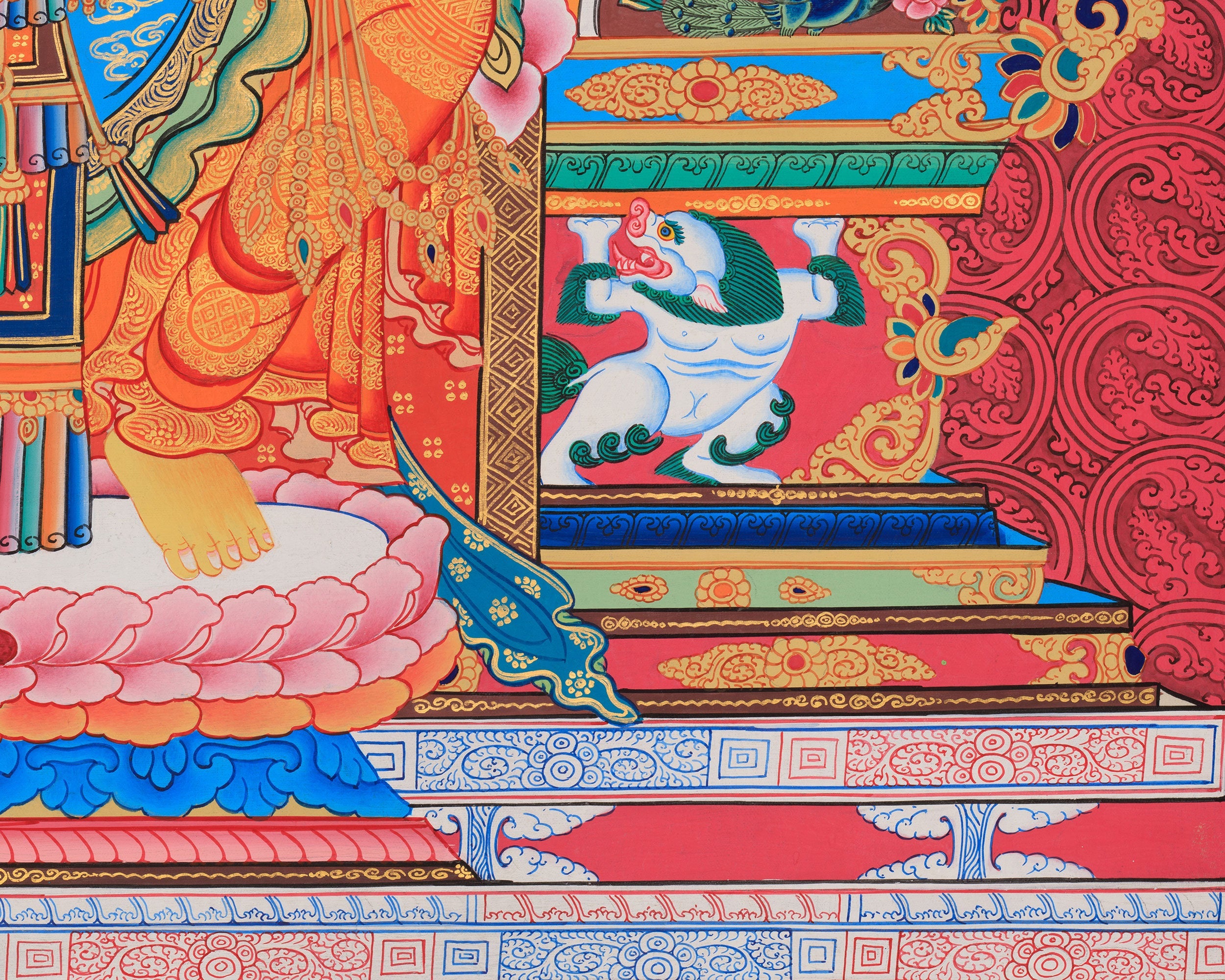 Enlightened Maitreya Buddha Canvas Print | Giclee Artwork