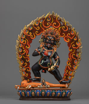 Black Dzambhala Sadhana Statue
