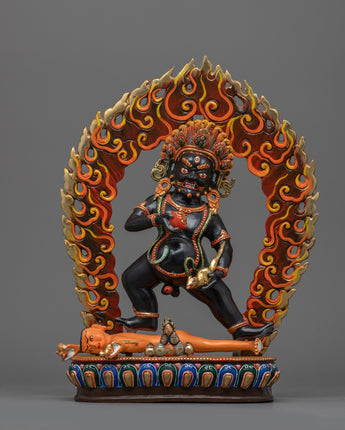 Black Dzambhala Sadhana Statue