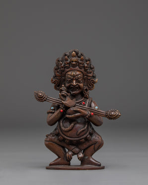 Wrathful Sakya Mahakala Statue | Oxidized Copper Spiritual Artwork