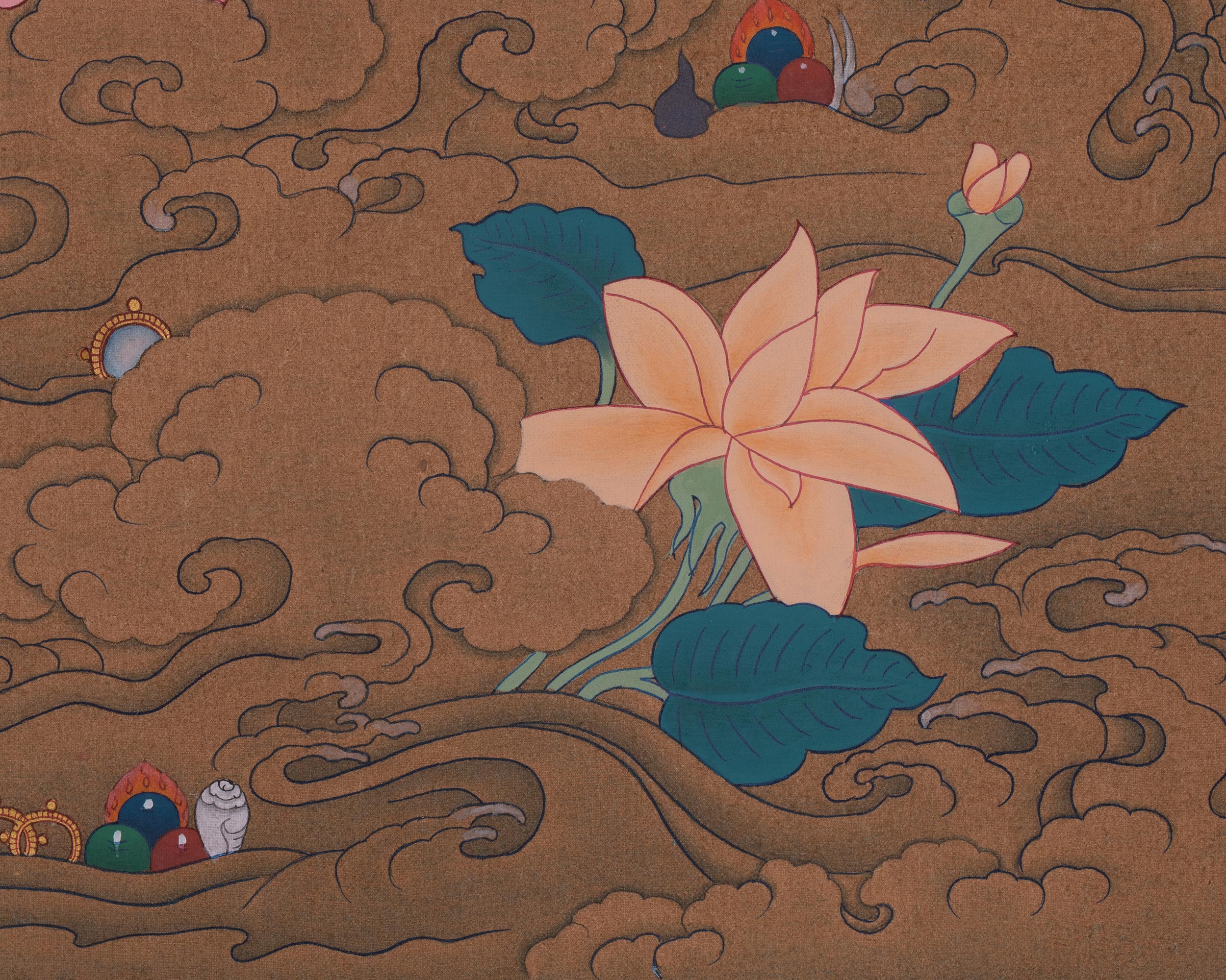 Four-Armed Chenrezig Sacred Artwork | Embodies The loving-kindness And Mercy of All Buddhas
