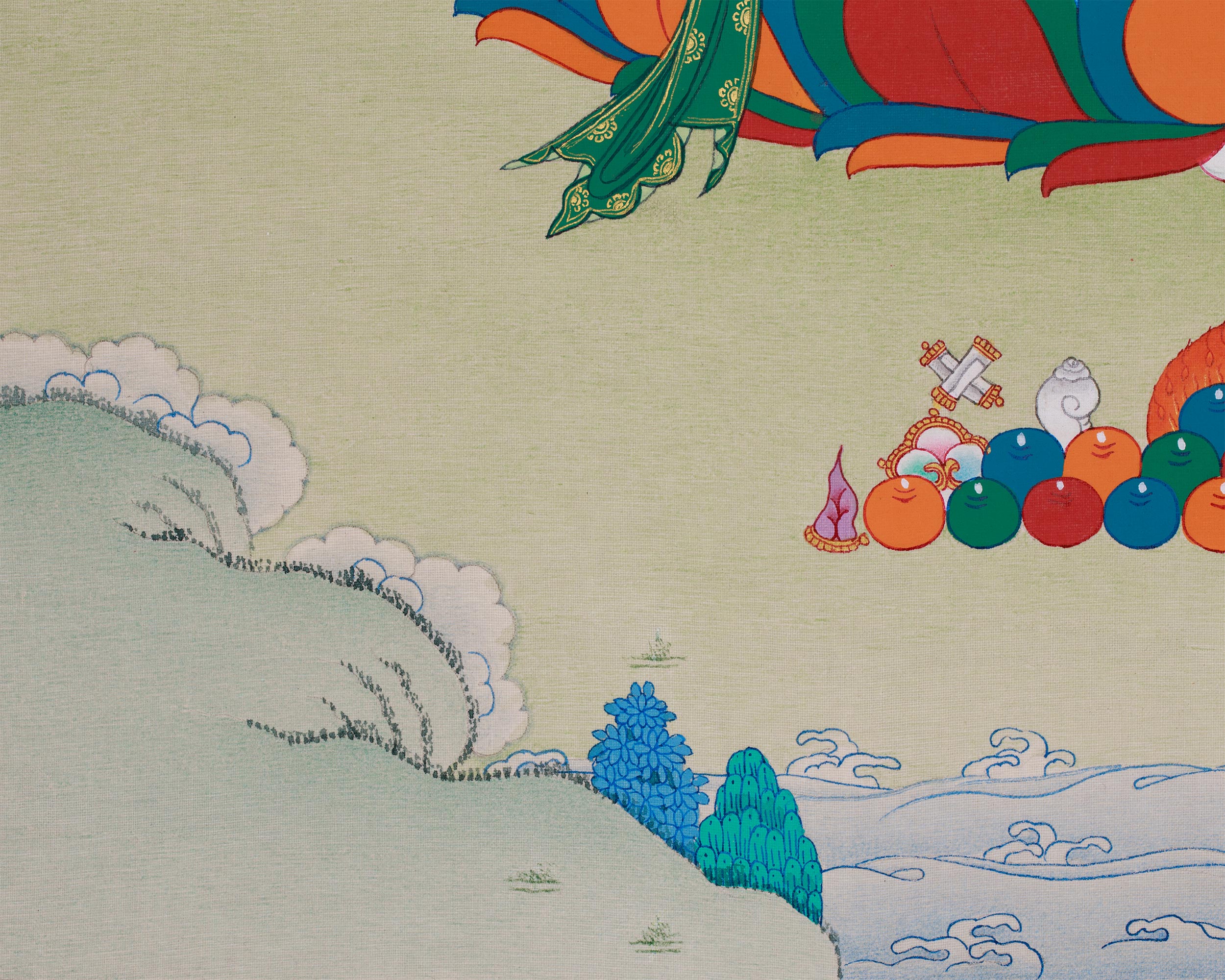 Tibetan Manjushri, Wisdom Deity | Bodhisattva of Knowledge