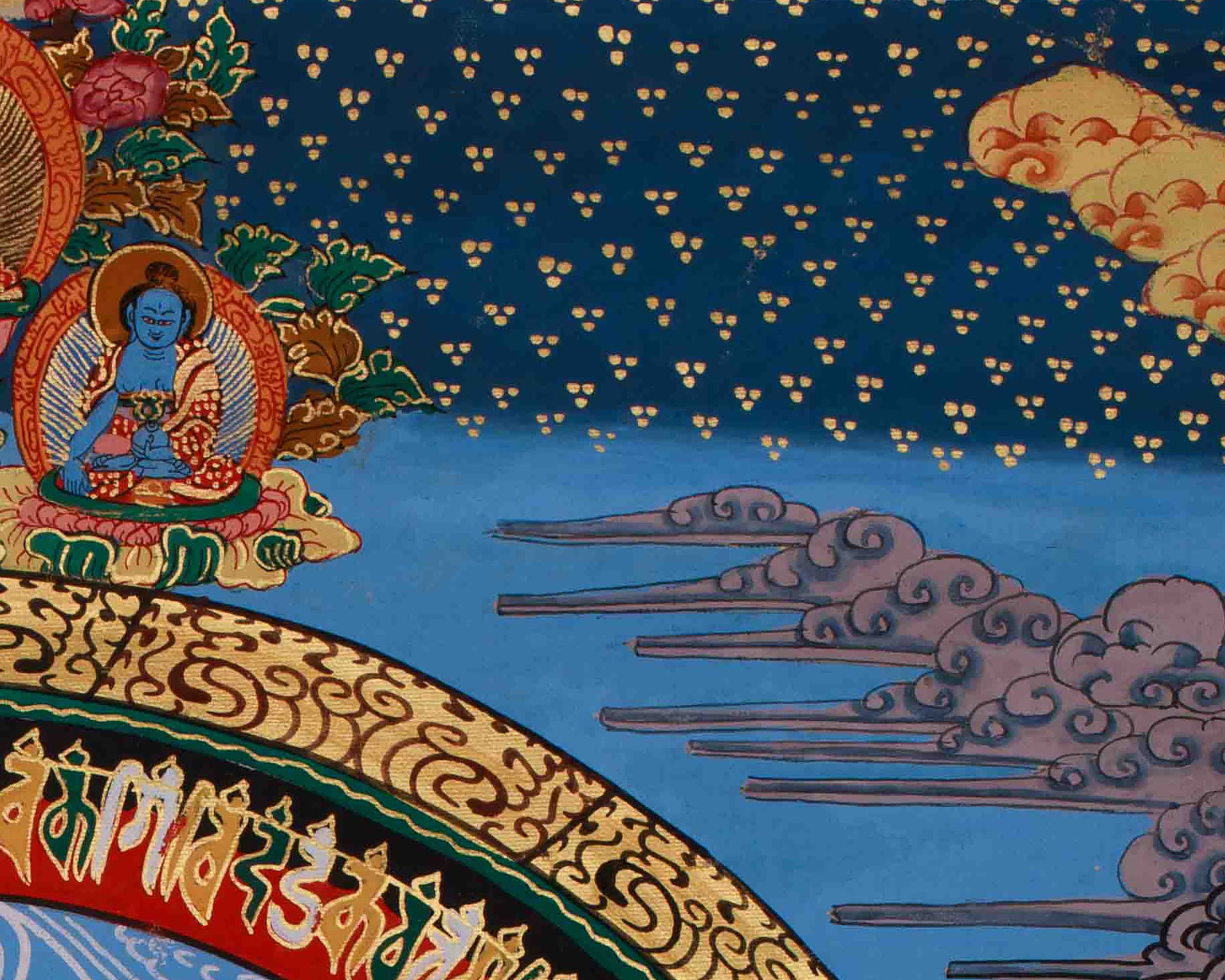 Sacred Kalachakra Mandala Art | Symbolizing the Wheel of Time and Cosmic Harmony