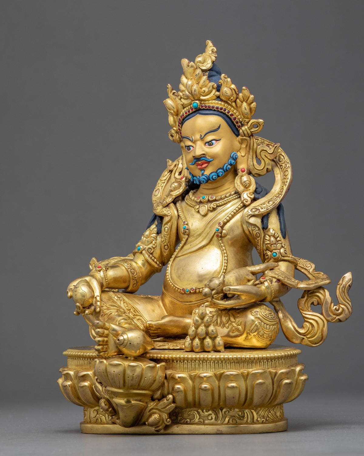 Dzambhala Sculpture | Traditionally Hand Carved Statue in Nepal