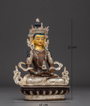 Himalayan Oxidized Copper Artwork of Amitayus