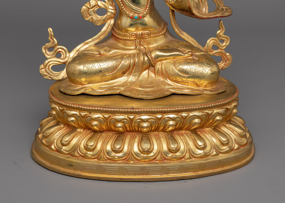 Manjushri Guardian of Spiritual Wisdom Sculpture | Perfect for Meditation
