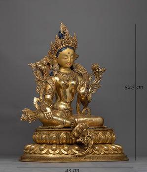 Green Tara: A Protective Goddess Statue | A Symbol of Compassion and Protection