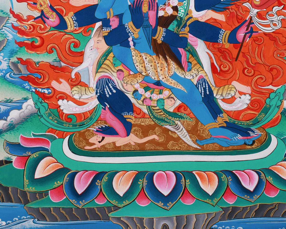 Vajrakilaya Painting | Wrathful Deity of Protection and Transformation