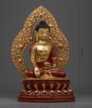 Seated Shakyamuni Buddha Statue | Handcrafted Buddhist Statue