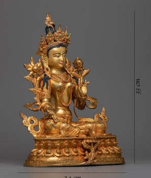 green-tara-goddess-statue-for-buddhism-shrine